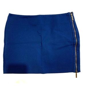 A|X Blue mini skirt with side zipper